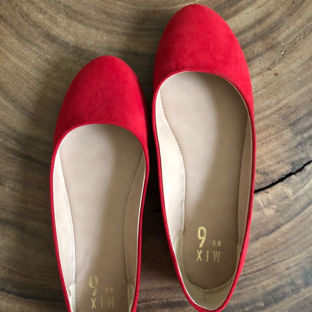 MIX No. 6 red ballet flats